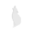 Birchwood Casey AR500 3/8" Steel 1 Hole Animal Silhouette Target - Howling Coyote 1/ct - Birchwood-Casey
