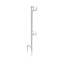 Birchwood Casey Double Hook Steel Target Hanger Ground Stake - White - Birchwood Casey
