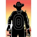 Birchwood Casey Dirty Bird "Gunslinger Skyline" Target 12"x18" 6/ct - Birchwood-Casey