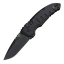 Hogue A01-Microswitch Automatic Folder Knife 2-3/4" Drop Point Blade Black - Hogue-Knife
