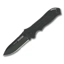 Bear & Son Blackhawk Point Man Sideliner Folding Knife 3-3/8" Drop Point Blade Black - Bear-Son