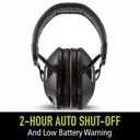 Peltor Sport Tactical 100 Electronic Ear Muffs 22dB Black - Peltor