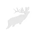 Birchwood Casey AR500 3/8" Silhouette Plate Target 3-Hole Elk - Birchwood Casey