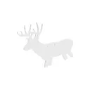 Birchwood Casey AR500 3/8" Silhouette Plate Target 3-Hole Deer - Birchwood Casey