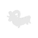 Birchwood Casey AR500 3/8" Silhouette Plate Target 3-Hole Ram - Birchwood-Casey