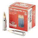 Global Ordnance Sterling Steel Case Select Rifle Ammunition 7.62x39mm 123gr FMJ 2362 fps 20/ct - Sterling