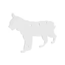 Birchwood Casey AR500 3/8" Steel 1 Hole Animal Silhouette Target - Bobcat 1/ct - Birchwood-Casey