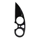 SOG Knives Snarl Blackout Fixed Blade Knife 2.3" Sheepsfoot Blade Black Blister - SOG Knives