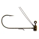 Z Man Mag Shroomz Weedless Jighead 1/4 oz Green Pumpkin 3/ct - Z-Man-Fishing