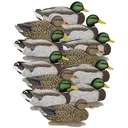 Higdon Legacy Mag Mallard Flocked Head Duck Decoys 6/ct - Higdon-Outdoors
