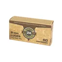 Patriot Sports Brass Case Handgun Ammunition 9mm Luger 115gr FMJ 1230 fps 1000/ct (20-50/ct) - Patriot-Sports