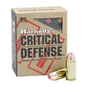 Hornady Critical Defense FTX Handgun Ammunition .45 Auto(+P) 185gr PT 1150 fps 20/ct - Hornady