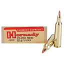 Hornady Varmint Express Rifle  Ammunition .22-250 Rem 50 gr V-MAX 3800 fps 20/ct - Hornady