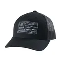 Huk Trophy Flag Trucker Hat Black - Huk