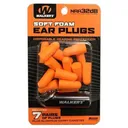 Walker's Foam Ear Plugs 32dB with Aluminum Carry Canister Orange 7 pairs - Walker-S