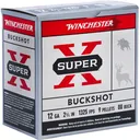 Winchester Super-X Shoshells 12ga 2-3/4" 9plts 1325 fps #00 Buck 25/ct - Winchester