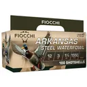 Fiocchi Arkansas Steel Waterfowl Shotshells 12ga 3" 1-1/5oz 1550 fps #4 100/ct - Fiocchi