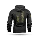 Nine Line American Camo Hooded Sweatshirt Black XL - New-Line-Apparel
