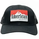 Nine Line American 7-Panel Richardson Trucker Hat Black - New-Line-Apparel