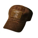Nine Line Tan American Made Mesh Back Hat with Dropline - New-Line-Apparel