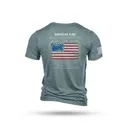 Nine Line American Flag Schematic Short Sleeve Shirt Denim 3XL - New-Line-Apparel