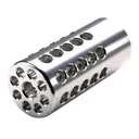 Tactical Solutions X-Ring Rifle Muzzle Compensator for Ruger 10/22 .22 LR .920" 1/2x28 Thread Silver - Tacsol