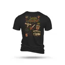 Nine Line Lotta Sap X-Mas Vacay Short Sleeve Shirt Charcoal Black 2XL - New-Line-Apparel
