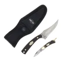 Old Timer Sharpfinger Knife Combo 3-1/4" Clip Point Blade 1-3/5" Drop Point Blade - Old-Timer