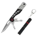 Smith & Wesson Multitool Folding Knife 3" Drop Point Blade Black with Light - Smith-Wesson