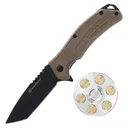 Smith & Wesson Folding Knife and Fidget Spinner Combo 3" Tanto Blade Black Brown - Smith-Wesson