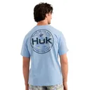 Huk Marlin Circle Short Sleeve Pocket Shirt Cerulean S - Huk