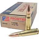 Hornady Frontier Rifle Ammunition 7.62x39 123gr FMJ 2340 fps 20/ct - Frontier