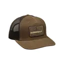 Leupold Flag Waxed Canvas Trucker Hat Buck/Brown - Leupold