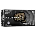 Federal Personal Defense Punch Handgun Ammunition .380 Auto 85gr JHP 1000 fps 50/ct - Federal
