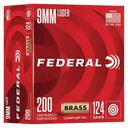 Federal Champion Handgun Ammunition 9mm Luger 124gr FMJ 1090 fps 200/ct - Federal