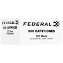 Federal Bulk Rifle Ammunition .223 Rem 55gr FMJ 3240 fps 500/ct - Federal