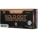 Speer Gold Dot Handgun Personal Protection Ammunition 9mm Luger 124gr JHP 1150 fps 50/ct - Speer