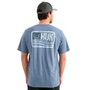 Huk Born Wave Short Sleeve Shirt Stormy Blue 2XL - Huk