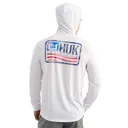 Huk Drift Long Sleeve Hoodie White M - Huk