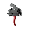 Rise Armament Rave 140 Single Stage AR Rifle Trigger 3.5 lb Curved Red - Rise-Armament