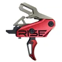 Rise Armament RA-535 Advanced Performance Single Stage AR Rifle Trigger 3.5 lb Curved Red - RISE Armament