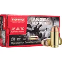 Norma Range and Training Handgun Ammunition .45 Auto 230gr FMJ 853 fps 50/ct - Norma
