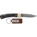 Old Timer Folding Knife with Keychain 2-9/10 Clip Point Blade Grey - Old-Timer