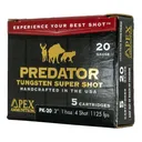 Apex Ammunition Predator TSS Shotshells 20ga 3" 1-1/2oz 1125 fps #4 5/ct - Apex-Ammunition