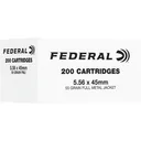 Federal American Eagle Rifle Ammunition 5.56mm NATO 55gr FMJ 3165 fps 200/ct - Federal