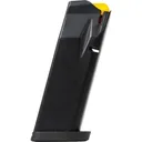 Taurus TX9 Subcompact Size Handgun Magazine 9mm Luger 15rd Black w/Yellow Follower - Taurus
