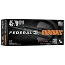 Federal Fusion Subsonic Rifle Ammunition .45-70 Govt 300gr SP 1000 fps 20/ct - Federal