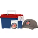 Hornady Frontier Rifle Ammunition .223 Rem 55gr FMJ 3240 fps 250/ct Loose Ammo Can with Hat/Sticker - Frontier