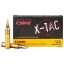 PMC X-Tac Rifle Ammunition 5.56X45 NATO 55 gr FMJBT 3120 fps 20/ct - Pmc