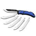 Outdoor Edge RazorEDC Lite Replaceable Blade Folding Knife 3-1/2" Drop Point Blade Blue - Outdoor-Edge